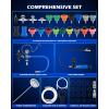 imageOrion Motor Tech Coolant Pressure Tester Kit 31pc Master Coolant Vacuum Refill Kit with 23 Radiator Adapters Radiator Cooling System Pressure Tester Kit with Vacuum Pump Vacuum Purge ampamp Refill Tool