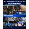 imageOrion Motor Tech Coolant Pressure Tester Kit 31pc Master Coolant Vacuum Refill Kit with 23 Radiator Adapters Radiator Cooling System Pressure Tester Kit with Vacuum Pump Vacuum Purge ampamp Refill Tool