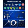 imageOrion Motor Tech Coolant Vacuum Refill Kit22pc Coolant Pressure Tester Kit with 14 Radiator Adapters Radiator Cooling System Pressure Tester ampamp Filler Kit with Vacuum Pump Vacuum Purge ampamp Refill Tool