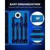 imageOrion Motor Tech Harmonic Balancer Installer Set 5pc Long Reach Crank Pulley Underdrive Pulley Damper Installation Tool Kit with 4 Adapters ampamp Nut Bearing