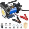 imageOrion Motor Tech 12 GPM Gasoline Transfer Pump 12V Priming Electric Fuel Transfer Pump for Diesel Kerosene Light Fuels Automatic Oil Transfer Pump with Overheat Protection Inner Bypass Valve