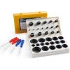 imageOrion Motor Tech 826Piece O Ring Assortment Kit 32 Sizes SAE ampamp Metric O Rings for Plumbing Automotive ampamp Faucet Repair  Nitrile Rubber Rings with Picks ampamp Hooks 2 Casesyellow  white case