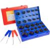 imageOrion Motor Tech 826Piece O Ring Assortment Kit 32 Sizes SAE ampamp Metric O Rings for Plumbing Automotive ampamp Faucet Repair  Nitrile Rubber Rings with Picks ampamp Hooks 2 Casesred  blue case