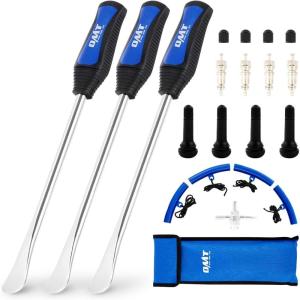 imageOrion Motor Tech 145quot Tire Spoon Kit 20pc Tire Changing Tool for Motorcycle Dirt Bike Lawn Tractor Bicycle Motorcycle Tire Changer Tire Removal Tool with 4pc Rim Covers Valve Tool Valve Cores115