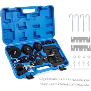 imageOrion Motor Tech Brake Master Cylinder Bleeder Kit Brake Bleeder Kit with 12 Master Cylinder Adapters Brake Bleeding Tool Compatible with Lexus BMW Toyota Audi More Brake Fluid Bleeding Kit