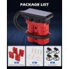 imageOrion Motor Tech Wire Connector 2 Pack 50A Wire Harness Plug Kit for 6 to 12 Gauge Cables 12V to 36V Battery Quick Connect Disconnect Set for Car Bike ATV Winches Lifts Motors More Set of 2 Redred