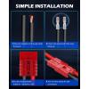 imageOrion Motor Tech Wire Connector 2 Pack 50A Wire Harness Plug Kit for 6 to 12 Gauge Cables 12V to 36V Battery Quick Connect Disconnect Set for Car Bike ATV Winches Lifts Motors More Set of 2 Redred
