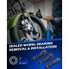 imageOrion Motor Tech Wheel Bearing Puller Tool Kit Compatible with Harley Davidson Motorcycles Wheel Bearing Removal ampamp Installation Tool for 34quot 1quot 25mm Bearings 18pc Harley Wheel Bearing Toolred