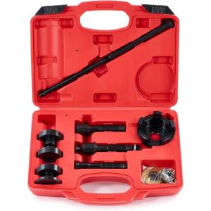 imageOrion Motor Tech Wheel Bearing Puller Tool Kit Compatible with Harley Davidson Motorcycles Wheel Bearing Removal ampamp Installation Tool for 34quot 1quot 25mm Bearings 18pc Harley Wheel Bearing Toolred