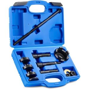 imageOrion Motor Tech Wheel Bearing Puller Tool Kit Compatible with Harley Davidson Motorcycles Wheel Bearing Removal ampamp Installation Tool for 34quot 1quot 25mm Bearings 18pc Harley Wheel Bearing Toolblue