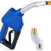 imageOrion Motor Tech 1quot NPT Automatic Fuel Nozzle Kit Auto Shut Off Fuel Nozzle with 360 Hose Swivel Gas Fuel Transfer Refilling Nozzle with 1316quot Spout 32 gpm for Gasoline Diesel Kerosene34 by 1316