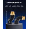 imageOrion Motor Tech 2pcs 34quot NPT Fuel Hose Nozzle Swivel Kit Multi Plane 360 Rotating Fuel Tank Adapter Swivel Coupler Set with Accessories2 PCS 1 NPT