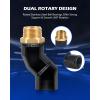 imageOrion Motor Tech 2pcs 34quot NPT Fuel Hose Nozzle Swivel Kit Multi Plane 360 Rotating Fuel Tank Adapter Swivel Coupler Set with Accessories2 PCS 34 NPT