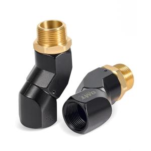 imageOrion Motor Tech 2pcs 34quot NPT Fuel Hose Nozzle Swivel Kit Multi Plane 360 Rotating Fuel Tank Adapter Swivel Coupler Set with Accessories2 PCS 1 NPT