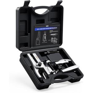 imageOrion Motor Tech Ball Joint Separator Pitman Arm Puller Tie Rod End Tool Set for Front End Service 3pc Heavy Duty Pitman Arm Tie Rod Puller and Ball Joint Removal Tool Kit with CaseAdvanced