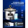 imageOrion Motor Tech 15 Gal Vacuum Chamber with Pump Kit 35 cfm Vacuum Pump and Chamber Kit with Tempered Glass Lid 5 ft Hose Vacuum Degassing Chamber Kit for Stabilizing Wood Degassing Silicone Resin20 Gal