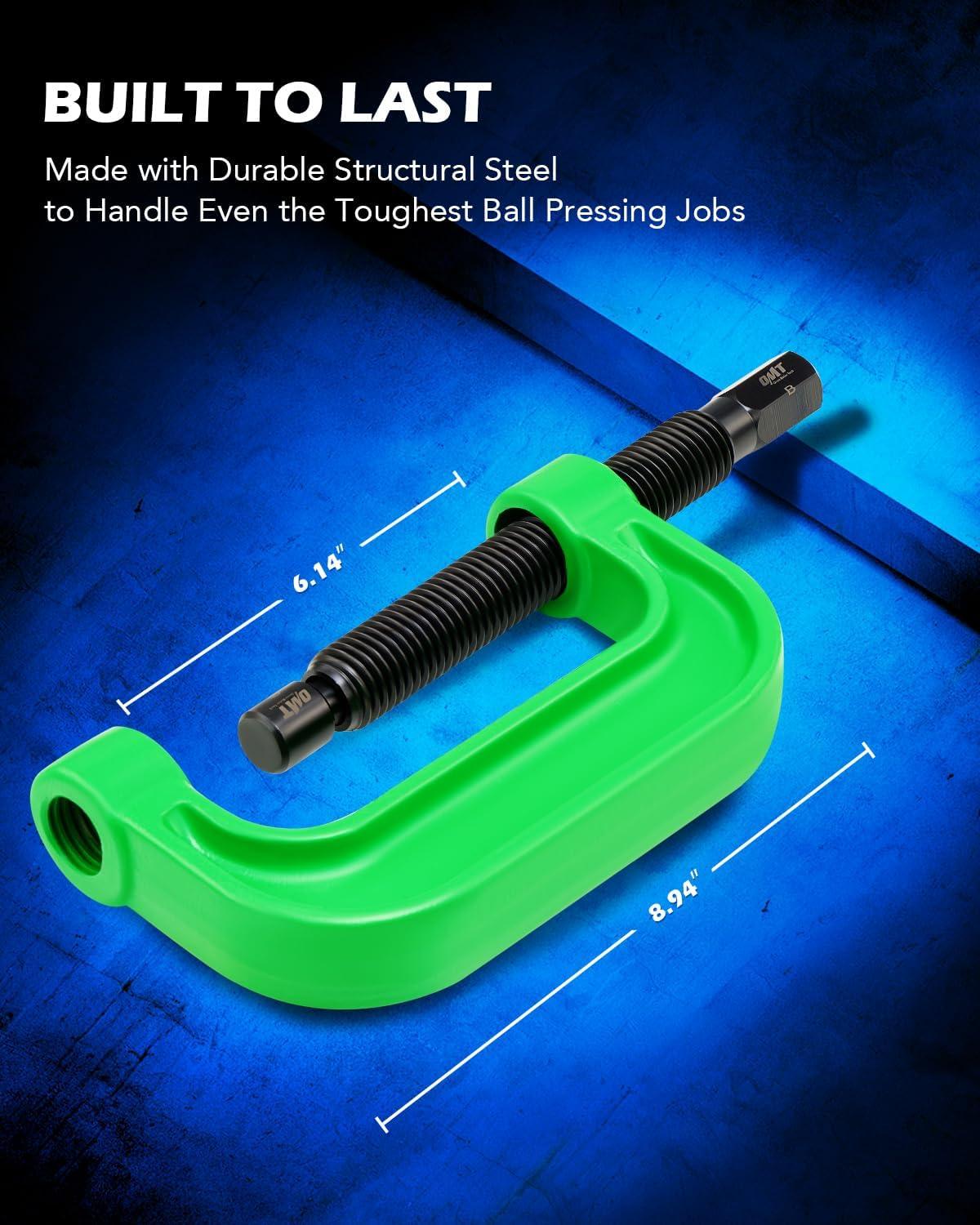 imageOrion Motor Tech Master Ball Joint Press Kit Ball Joint Removal Tool Kit for Ball Joint U Joint and Brake Anchor Pin Removal 21pc Ball Joint Tool Set with Ball Joint Press and Universal Adapters