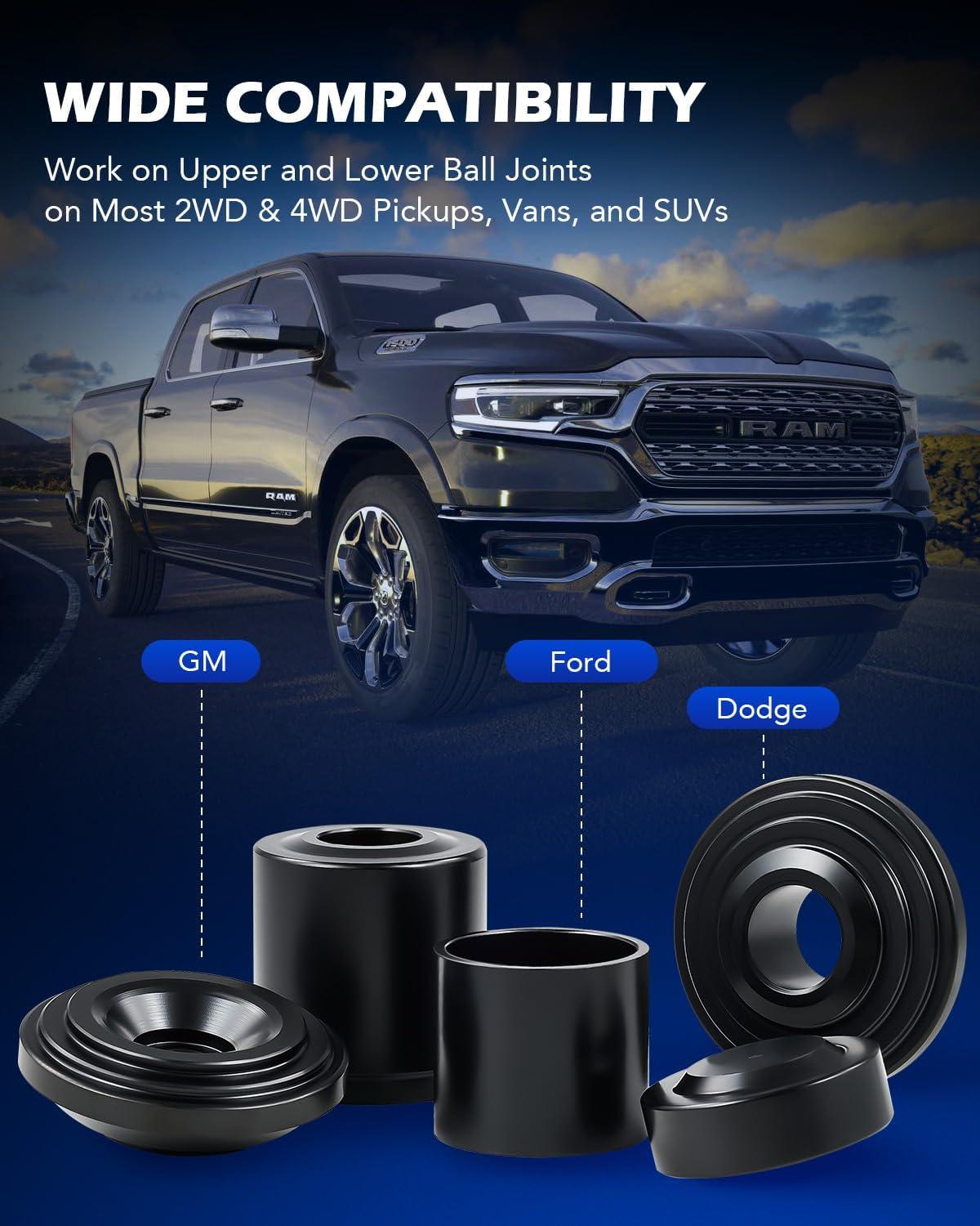 imageOrion Motor Tech Master Ball Joint Press Kit Ball Joint Removal Tool Kit for Ball Joint U Joint and Brake Anchor Pin Removal 21pc Ball Joint Tool Set with Ball Joint Press and Universal Adapters