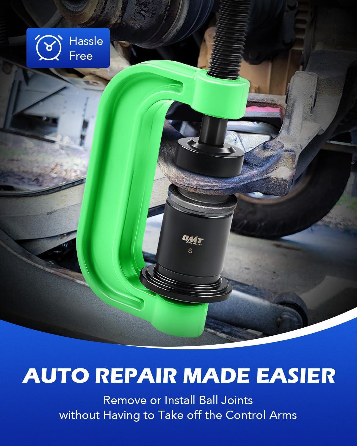 imageOrion Motor Tech Master Ball Joint Press Kit Ball Joint Removal Tool Kit for Ball Joint U Joint and Brake Anchor Pin Removal 21pc Ball Joint Tool Set with Ball Joint Press and Universal Adapters