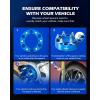 imageOrion Motor Tech 6x55 Wheel Spacers 2 Inch Blue Wheel Spacer Kit with M14x15 Studs Compatible with Chevy Silverado 1500 Chevrolet Tahoe GMC Yukon Suburban 108mm Bore Blue Wheel Spacersblue