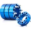 imageOrion Motor Tech 6x55 Wheel Spacers 2 Inch Blue Wheel Spacer Kit with M14x15 Studs Compatible with Chevy Silverado 1500 Chevrolet Tahoe GMC Yukon Suburban 108mm Bore Blue Wheel Spacersblue