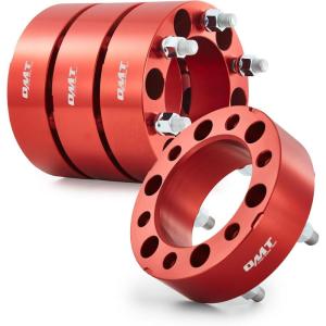 imageOrion Motor Tech 6x55 Wheel Spacers 2 Inch Blue Wheel Spacer Kit with M14x15 Studs Compatible with Chevy Silverado 1500 Chevrolet Tahoe GMC Yukon Suburban 108mm Bore Blue Wheel Spacersred