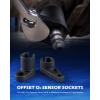imageOrion Motor Tech 7pc Oxygen Sensor Socket Set 12 ampamp 38 in Drive O2 Sensor Removal Set with 22 mm 27 mm 29 mm Sockets Oxygen Thermal Oil Pressure Sensor Removers for Oil Vacuum Fuel Injector Switch