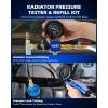 imageOrion Motor Tech Coolant Pressure Tester Kit 26pc Coolant Vacuum Refill Kit with 18 Radiator Adapters Radiator Cooling System Pressure Tester ampamp Filler Kit with Vacuum Pump Vacuum Purge ampamp Refill Tool