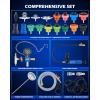 imageOrion Motor Tech Coolant Pressure Tester Kit 26pc Coolant Vacuum Refill Kit with 18 Radiator Adapters Radiator Cooling System Pressure Tester ampamp Filler Kit with Vacuum Pump Vacuum Purge ampamp Refill Tool