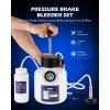 imageOrion Motor Tech Pressure Bleeder 25L Pressure Brake Bleeder Set with 495mm Adapter 26qt Manual Power Brake Bleeder with 500mL Brake Bleeder Bottle Compatible with GM Models Chevrolet Chrysler