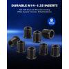 imageOrion Motor Tech 38900 Two Valve Ford Triton Tool Kit Spark Plug Thread Repair Kit with M14125 Inserts Foolproof Repair System Fits 19962003 Ford Triton 46L 54L 68L V10 Two Valve Engines