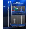 imageOrion Motor Tech 55 Gallon Drum Pump Hand Crank Fuel Transfer Pump for 15 to 55 Gallon Drums Heavy Duty Aluminum Alloy Barrel Pump with 394 Discharge Hose for Non Corrosive Fluids Diesel KeroseneBlue