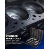 imageOrion Motor Tech Cylinder Hone Tool Set with Tool Box Adjustable Engine Cylinder Honing Tool Kit for 34 to 7 Cylinders Engine Piston Servicing Tools with 118 3 4 Replacement Honing Stones