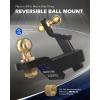 imageOrion Motor Tech Trailer Hitch Ball Mount for 2 Receiver with 2 Ball 2 Drop 8000 lb Towing Capacity HeavyDuty Tow Hitch Reversible Ball Hitch for Truck Boat RV Cargo with Hitch Pin amp Clip2 Ball
