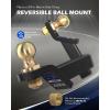 imageOrion Motor Tech Trailer Hitch Ball Mount for 2 Receiver with 2 Ball 2 Drop 8000 lb Towing Capacity HeavyDuty Tow Hitch Reversible Ball Hitch for Truck Boat RV Cargo with Hitch Pin amp Clip2516 Ball
