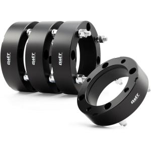 imageOrion Motor Tech 4x156 ATV Wheel Spacers 2 inch Black Wheel Spacer Kit Compatible with Polaris Ranger Polaris RZR XP 1000 Polaris RZR 50mm Wheel Spacer Kit with 12x15 Studs Set of 4black