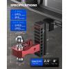imageOrion Motor Tech Adjustable Trailer Hitch for 25 in Receiver DualBall Mount Tow Hitch with 8 DropRise 2 amp 2516 Balls Drop Hitch with Locking Pins for Class IV V Vehicles 800018500 GTW Red25 Shank  8 Drop