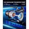 imageOrion Motor Tech Diesel Transfer Pump Kit 12V Fuel Transfer Pump Kit with Nozzle amp Hoses Portable Electric Fuel Pump for Kerosene Diesel with Carry Case Automotive Self Priming Oil ExtractorGasoline Transfer Pump Kit