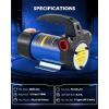 imageOrion Motor Tech Fuel Transfer Pump 32GPM Electric Gas Can Pump 51 Hose AutoShutoff Nozzle USBC amp AA Battery NO BATTERIES INCLUDED Powered 4 Adapters for Gasoline Diesel Kerosene Blue12GPM Diesel Pump