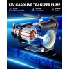 imageOrion Motor Tech Fuel Transfer Pump 32GPM Electric Gas Can Pump 51 Hose AutoShutoff Nozzle USBC amp AA Battery NO BATTERIES INCLUDED Powered 4 Adapters for Gasoline Diesel Kerosene Blue12GPM Gas Pump