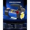 imageOrion Motor Tech Fuel Transfer Pump 32GPM Electric Gas Can Pump 51 Hose AutoShutoff Nozzle USBC amp AA Battery NO BATTERIES INCLUDED Powered 4 Adapters for Gasoline Diesel Kerosene Blue12GPM Diesel Pump Kit