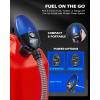 imageOrion Motor Tech Fuel Transfer Pump 32GPM Electric Gas Can Pump 51 Hose AutoShutoff Nozzle USBC amp AA Battery NO BATTERIES INCLUDED Powered 4 Adapters for Gasoline Diesel Kerosene Blue32GPM Cordless Gas Pump Kit  Blue