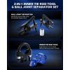 imageOrion Motor Tech Inner Tie Rod End Tool amp Ball Joint Separator Set 2in1 Tie Rod Removal Tool amp Ball Joint Spread Tool Set Ball Joint Removing Tool with 12 Drive Socket 38 Drive Tie Rod Clamp
