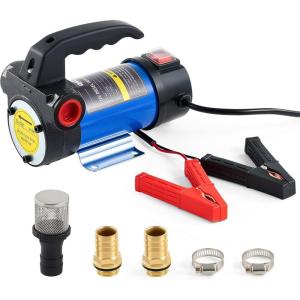 imageOrion Motor Tech Diesel Transfer Pump Kit 12V Fuel Transfer Pump Kit with Nozzle amp Hoses Portable Electric Fuel Pump for Kerosene Diesel with Carry Case Automotive Self Priming Oil ExtractorDiesel Pump Only