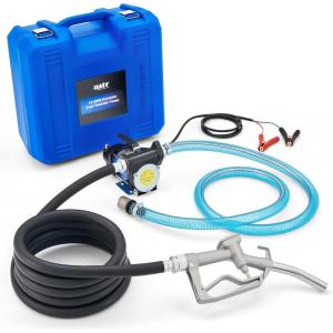 imageOrion Motor Tech Diesel Transfer Pump Kit 12V Fuel Transfer Pump Kit with Nozzle amp Hoses Portable Electric Fuel Pump for Kerosene Diesel with Carry Case Automotive Self Priming Oil ExtractorGasoline Transfer Pump Kit