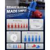 imageOrion Motor Tech Master Cylinder Bleeder Kit Compatible with 14151 31pc Complete Brake Bleeder Tool Kit with SAE amp Metric Fittings 22 in Clear Hose Clips and PTFE Tape Universal FitStandard