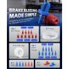 imageOrion Motor Tech Master Cylinder Bleeder Kit Compatible with 14151 31pc Complete Brake Bleeder Tool Kit with SAE amp Metric Fittings 22 in Clear Hose Clips and PTFE Tape Universal FitPro