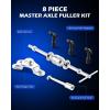 imageOrion Motor Tech Rear Axle Bearing Puller Tool Set Rear Axle Bearing Remover Set Rear Axle Bearing Removal Tool Kit with 3 Sizes 114 to 178 1516 to 238 amp 138 to 278Puller Adapter and Hammer Set