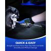 imageOrion Motor Tech Rear Axle Bearing Puller Tool Set Rear Axle Bearing Remover Set Rear Axle Bearing Removal Tool Kit with 3 Sizes 114 to 178 1516 to 238 amp 138 to 278Puller Adapter and Hammer Set
