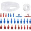 imageOrion Motor Tech Master Cylinder Bleeder Kit Compatible with 14151 31pc Complete Brake Bleeder Tool Kit with SAE amp Metric Fittings 22 in Clear Hose Clips and PTFE Tape Universal FitPro